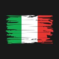 vector de pincel de bandera de italia