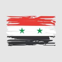 Syria Flag Brush Vector