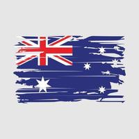 vector de pincel de bandera de australia