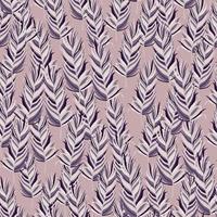 Seamless pattern with feathers. Abstract tropical palm leaves. vector