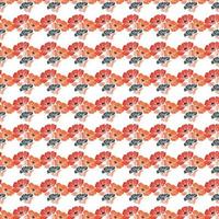 Delicate floral vintage outline endless background. Abstract flower line seamless pattern. vector