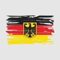 vector de pincel de bandera de alemania