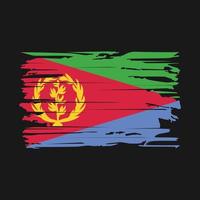 Eritrea Flag Brush Vector