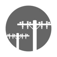 Electric pole icon design vector