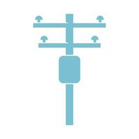 diseño de icono de poste eléctrico vector