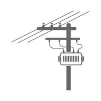 diseño de icono de poste eléctrico vector