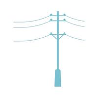 diseño de icono de poste eléctrico vector