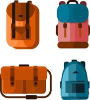 backpack. backpack icon. backpack illustration. flat backpack design vector