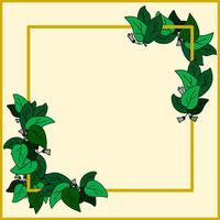 Images for leaf frame template vector