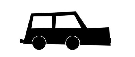 coche icono. ilustración de varios modelos de carros vector