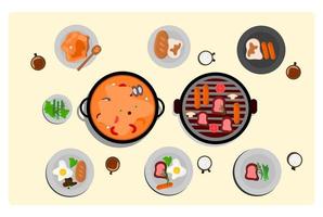 cena menú. desayuno menú. almuerzo menú. plato. vector