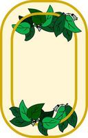 Images for leaf frame template vector