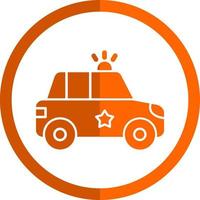 diseño de icono de vector de coche de policía