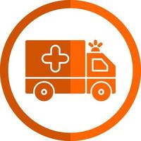 Ambulance Vector Icon Design