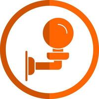 Wall Lamp Vector Icon Design