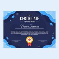 Abstract Children Certificate Template vector