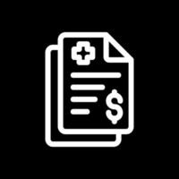 Medical Bill Vector Icon Design