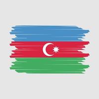 Azerbaijan Flag Brush Vector