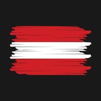 Austria Flag Brush Vector