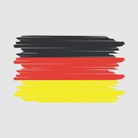 vector de pincel de bandera de alemania