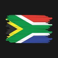 vector de pincel de bandera de sudáfrica