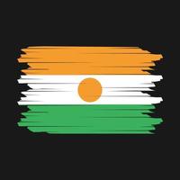 Niger Flag Brush Vector