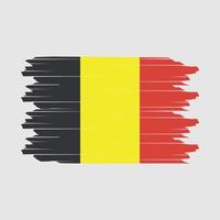 vector de pincel de bandera de bélgica