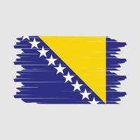 vector de pincel de bandera de bosnia