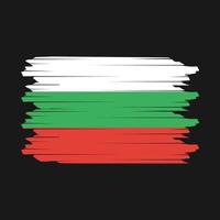 Bulgaria Flag Brush Vector