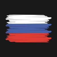 vector de pincel de bandera de rusia