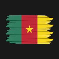 Cameroon Flag Brush Vector