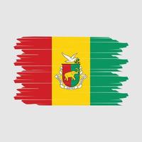 vector de pincel de bandera de guinea