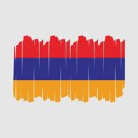 ilustración de vector de pincel de bandera de armenia