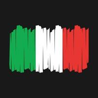 Italy Flag Brush Vector Illustration