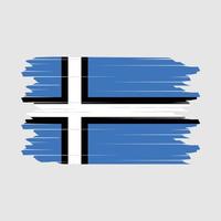 vector de pincel de bandera de estonia