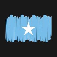 ilustración de vector de pincel de bandera de somalia