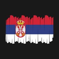 serbia, bandera, cepillo, vector, ilustración vector