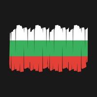 Bulgaria Flag Brush Vector Illustration