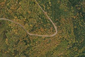 county highway from aerial photo