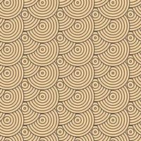 Modern vector pattern in Japanese style. Geometric black patterns on a gold background, circles in the sand. Modern illustrations for wallpapers, flyers, covers, banners, minimalistic ornaments
