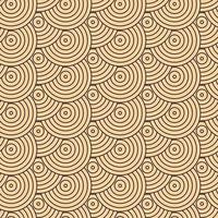 Modern vector pattern in Japanese style. Geometric black patterns on a gold background, circles in the sand. Modern illustrations for wallpapers, flyers, covers, banners, minimalistic ornaments