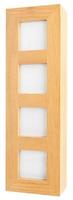 Four slot photo frame with blank spaces for pictures or text isolated on a white background