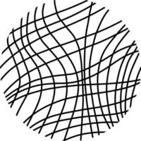 round curves linear pattern vector