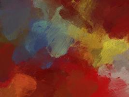 Colorful oil paint brush abstract background red photo