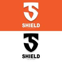 Shield Logo, Antivirus Protection Security Vector, Simple Gaming Logo Shield Design vector