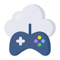 Premium download icon of cloud gaming vector