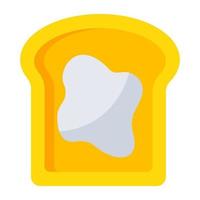 Modern design icon of toast vector