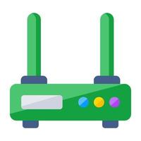 Modern design icon of wifi router vector