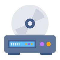 icono de diseño perfecto de cd rom vector