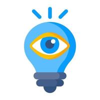 Creative design icon of idea monitoring vector